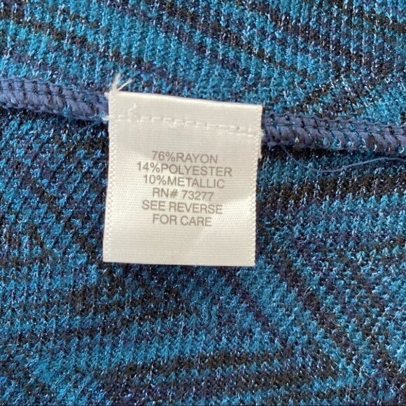 Apt. 9 open cardigan with a metallic touch, loose fitting - Picture 6 of 9